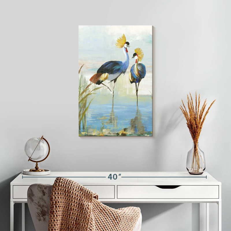 Heron Pairing, 24" H x 16" W
