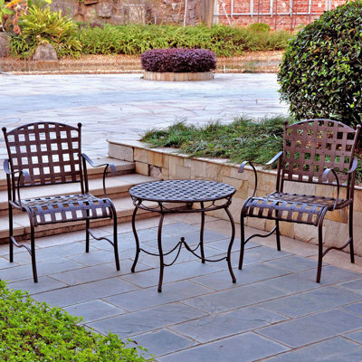 Arifa 2 - Person Patio Dining Set with Round Table
