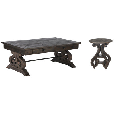 Aylor Rectangular Cocktail Table With Accent End Table