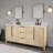 Trayshawn 72 In. Double Sink Whitebrook Engineered Marble Countertop Bath Vanity-776502258