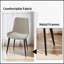 Chaises de salle à manger, siège rembourré en similicuir 4 pièces et pieds robustes en métal-690357872