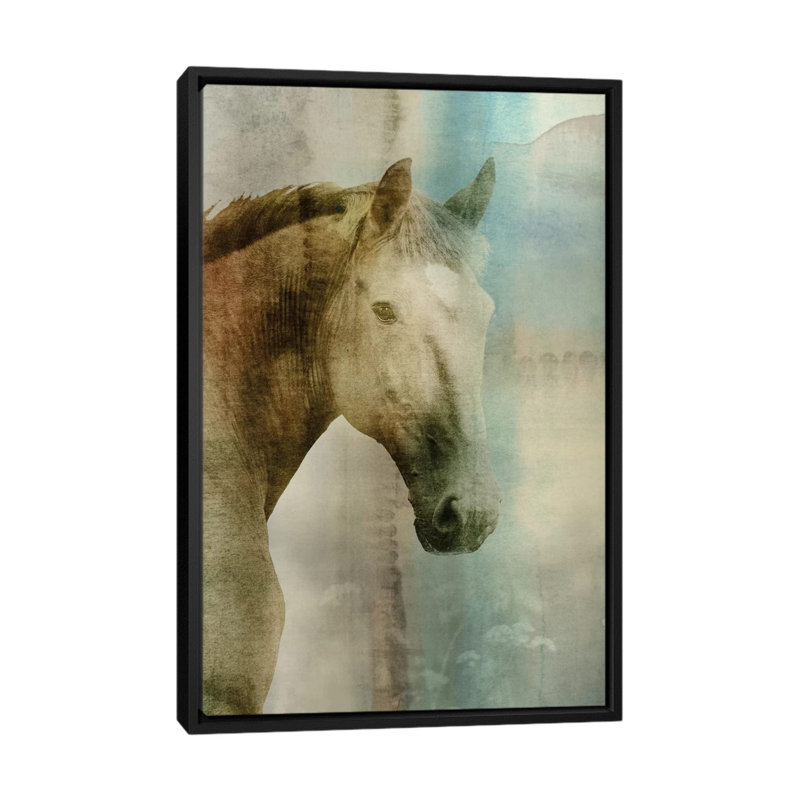 «Lotta» par Edward Selkirk - reproduction d'art sur toile tendue, H 26 po x l 18 po x P 1,5 po, Toile avec cadre noir