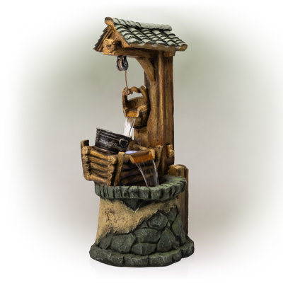 Outdoor Floor Fountain with Lights