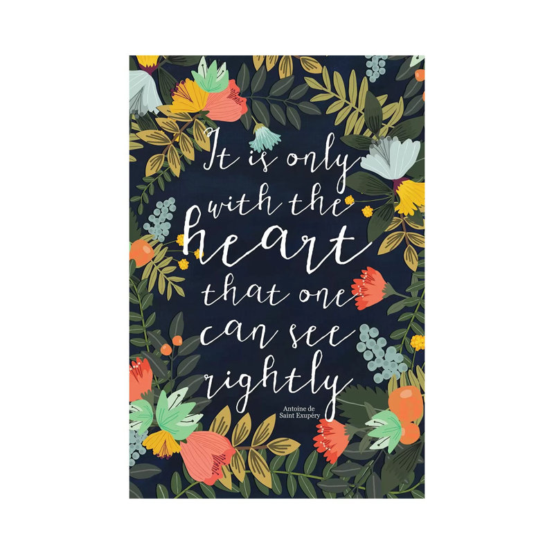It Is Only With The Heart by Mia Charro - Wrapped Canvas Gallery-Wrapped Canvas Giclée, 101.6 cm H x 66.04 cm W x 3.175 cm D