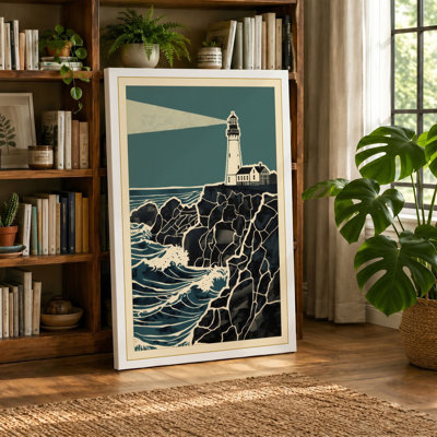 Warning Beacon Coastal - Wrapped Canvas