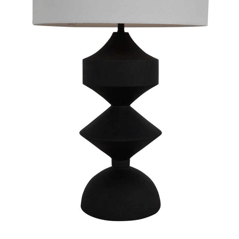 Maddox Resin Table Lamp, Black