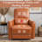 Heated Faux Leather Massage Recliner Chair with Adjustable Reclining Function