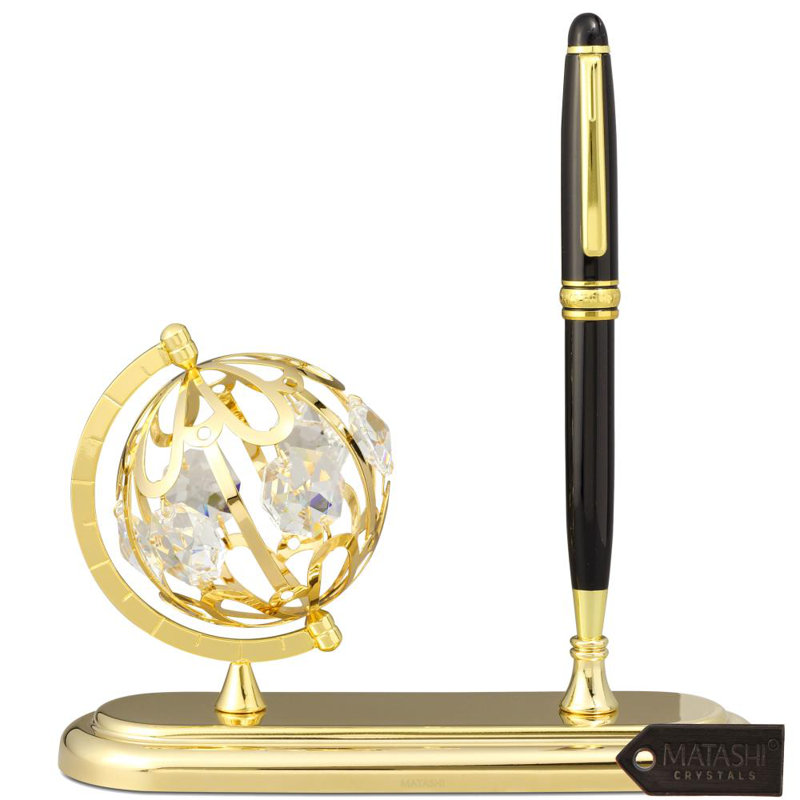 Metal Pen Holder, Gold
