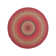 Burkleigh Farmhouse Braided Red Jute Area Rug