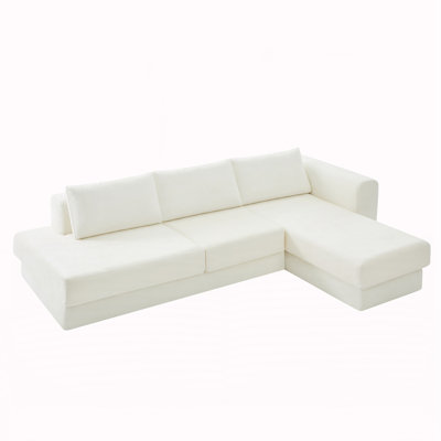 Canapé modulaire en L de 113 po
