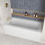 Baignoire en alcôve en acrylique blanc brillant avec drain externe 60 po x 30 po Streamline-101700365