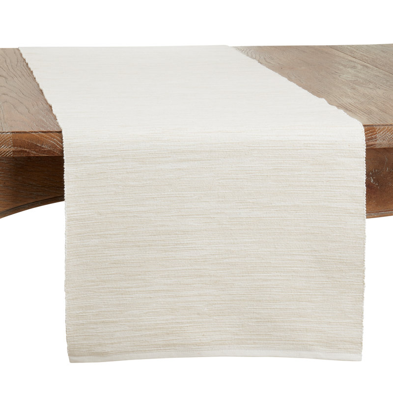Bay Collection No Pattern Table Runnner, Natural