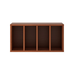 Modern Wooden Bookcase With Storage Cabinet