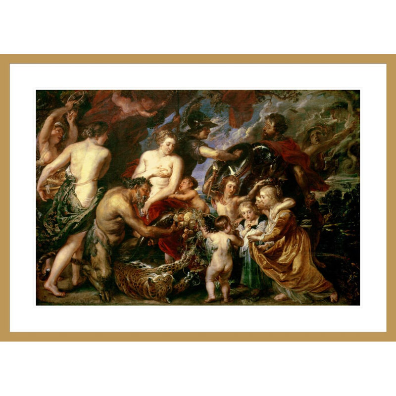 Minerva protège Pax from Mars (Peace and War) 1629-30 par Peter Paul Rubens, impression giclée encadrée