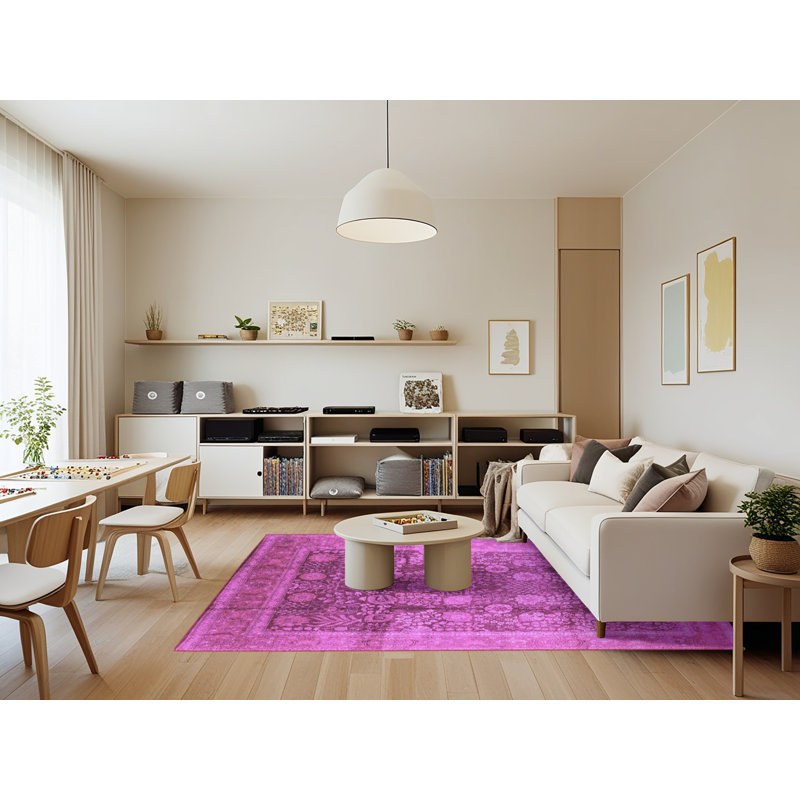 Washable Oriental Indoor Rug, Rectangle 7' x 9'