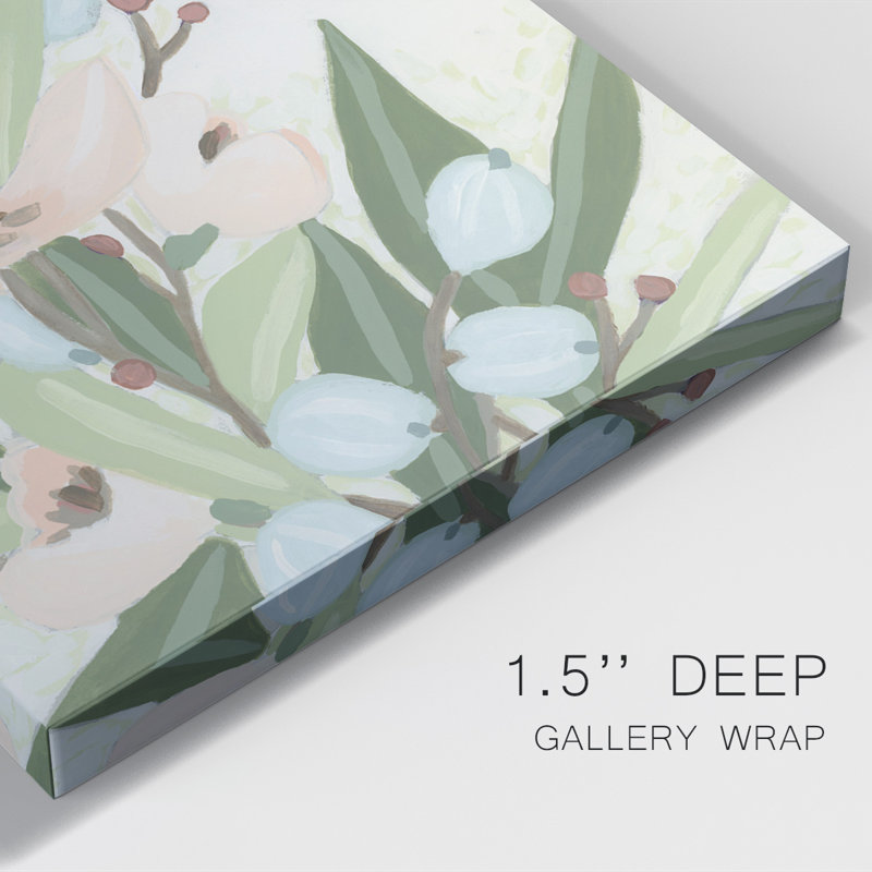 Island Cascade I - peinture sur toile tendue, L 12 po x H 18 po