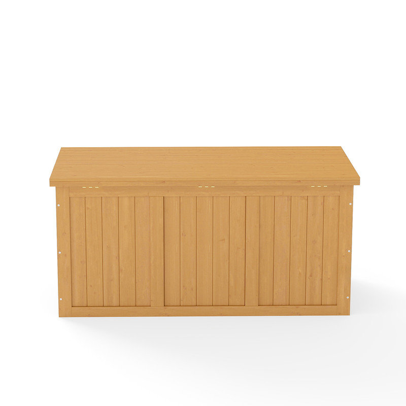 Coffre de rangement en bois massif 67 gallons, H 22 po x l 45 po x P 22 po, Naturel