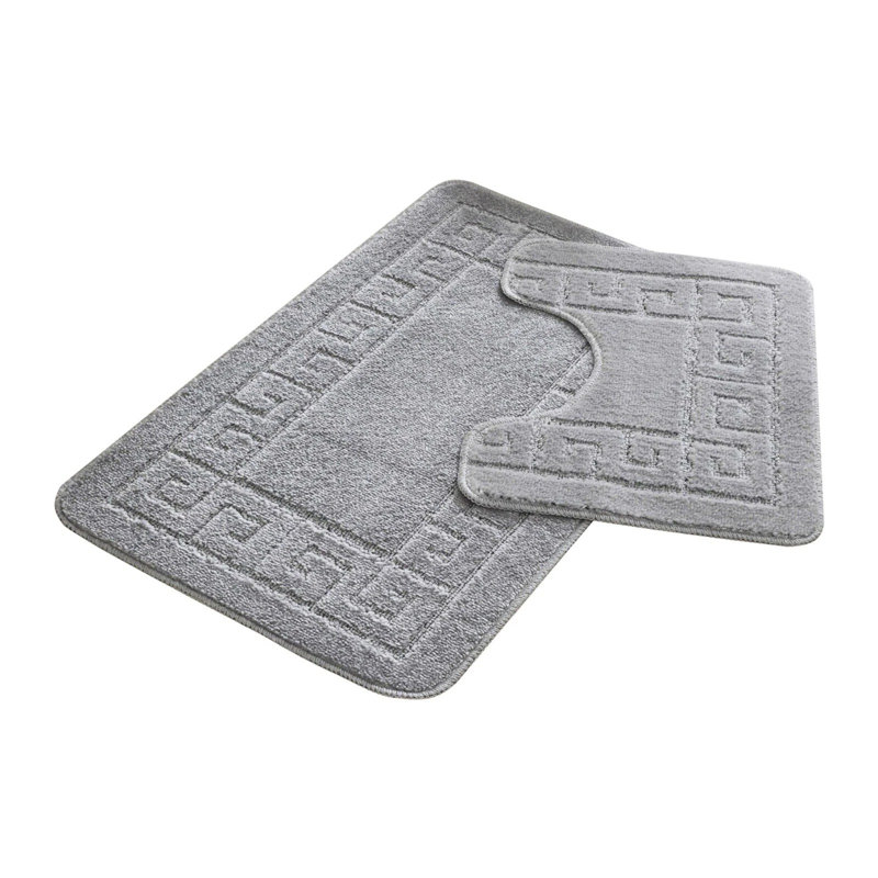 Memory Foam Non-Slip Contour Mat, Silver
