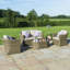 Balch 4 Seater Rounded Sofa Set