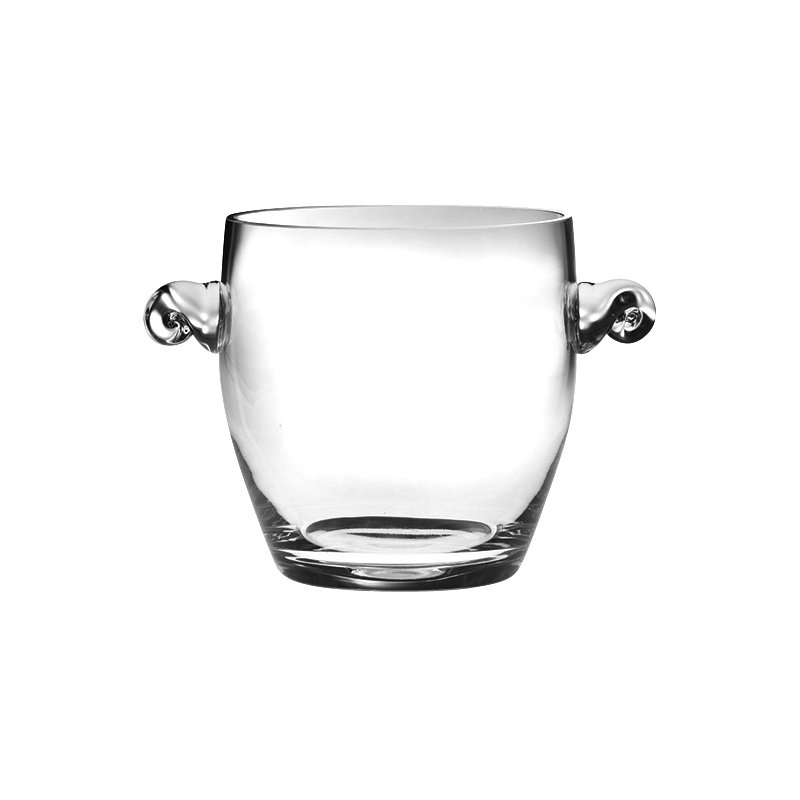 Craignamaddy Glass Ice Bucket, 7.88" H x 10.75" W x 8" D