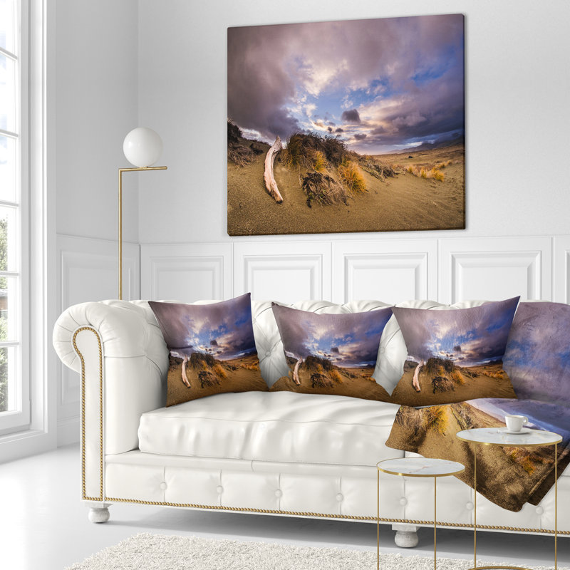Old Wooden Trunk in the Sunset - Sea & Shore Printed Pillow, 16" x 16", Throw Pillow