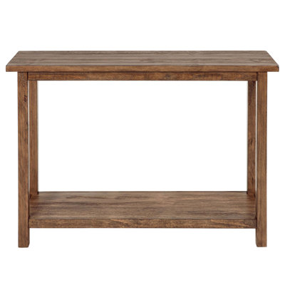 Castleton Distressed Brown Wood Entryway Sofa Console Table