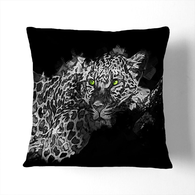 Animal Print Square Cushion, 40cm H x 40cm W x 15cm D