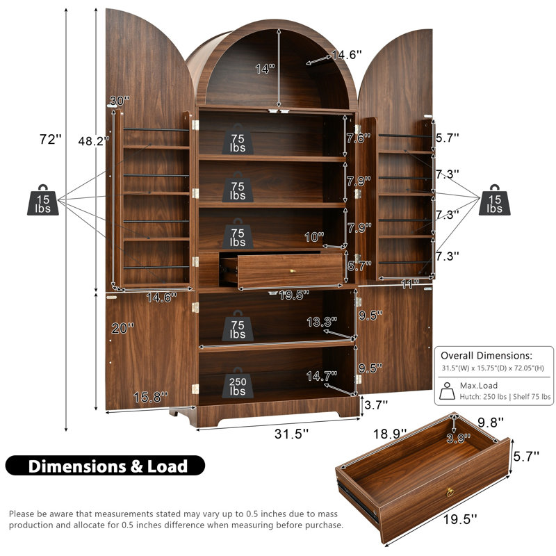 Grand garde-manger arqué