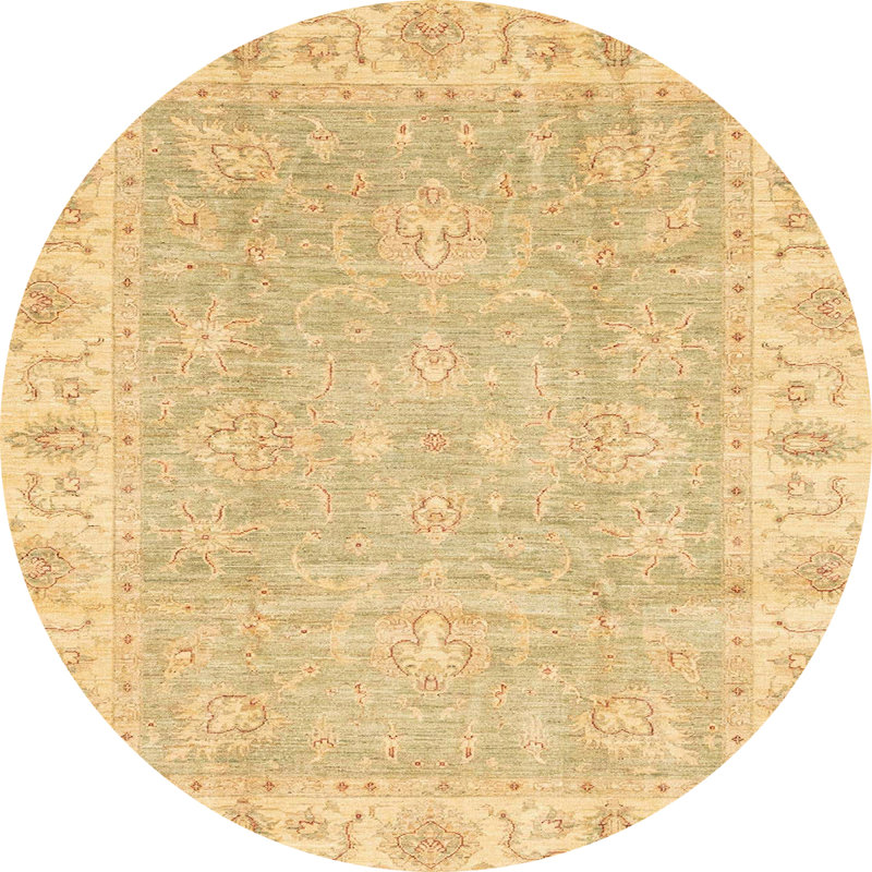 Tapis abstrait à motif abstrait 3505, Rond 7 pi