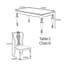 Ensemble de table en bois massif élégant et durable-111095444