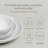 over&back Coupe 12-Piece Glossy White Hand-Finished Porcelain Dinnerware Set