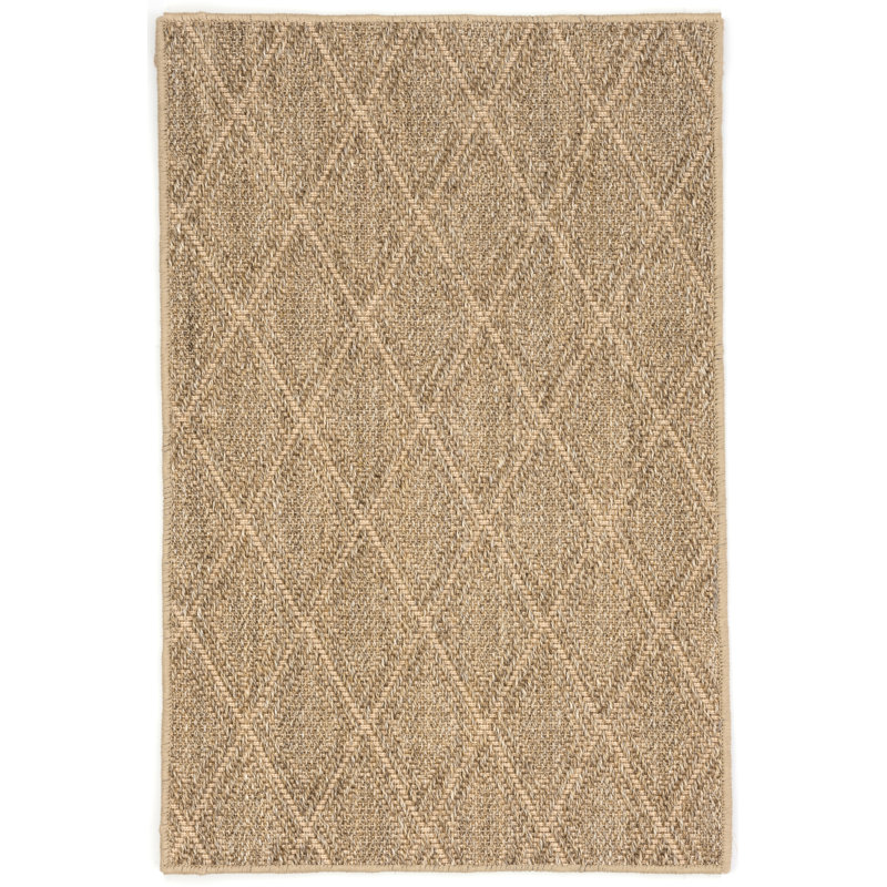 Tapis en sisal tissé naturel Diamond, Rectangle 9 pi 6 po x 13 pi 6 po