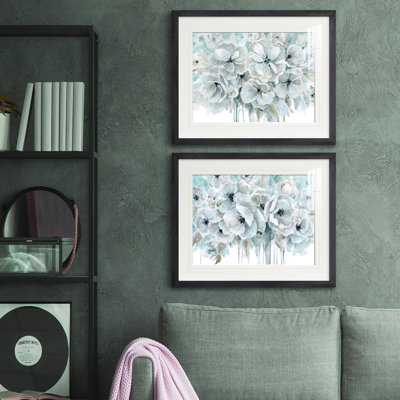 " Teal Harmony I " 2 - Pieces