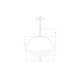 Modern Tiers Single Light Metal Dimmable LED Pendant