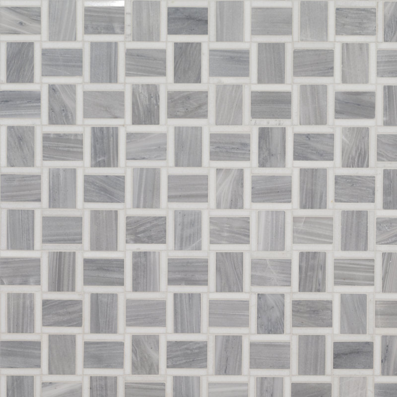 Elorea 12 in. x 12 in. Polished Marble Mosaic Floor and Wall Tile