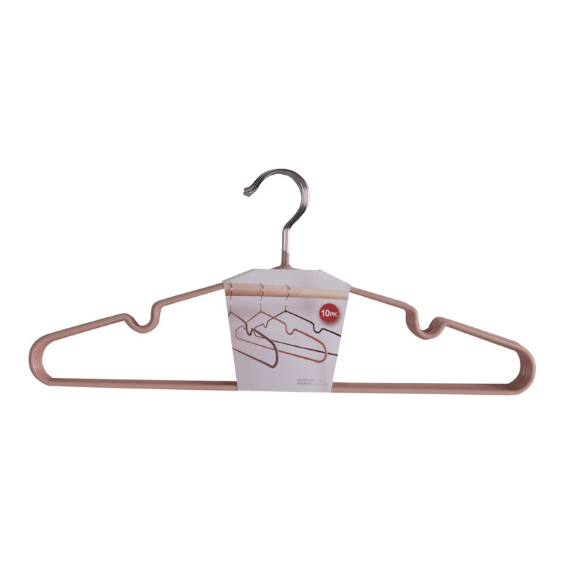 William Metal Standard Hanger for Dress/Shirt/Sweater, Pink