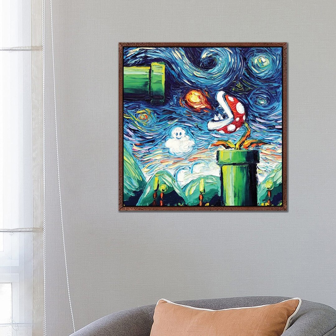 Leinwandbild - Gemälde „Van Gogh Never Leveled Up” von Aja Trier