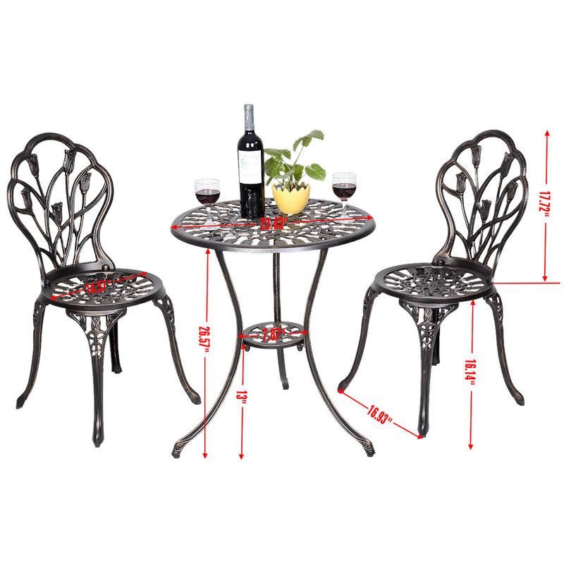 Ensemble bistro 3 pièces Rawlings Furniture Tulip