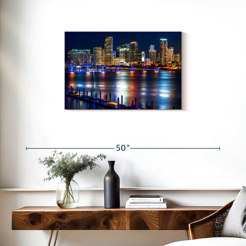 Horizon lumineux de Sirci à Miami, H 20 po x l 30 po