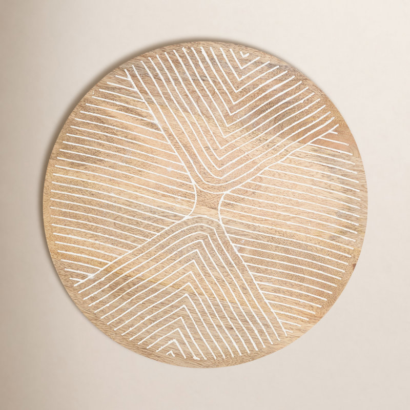 Rustic Charm Wooden Charger Plate (Set of 4)