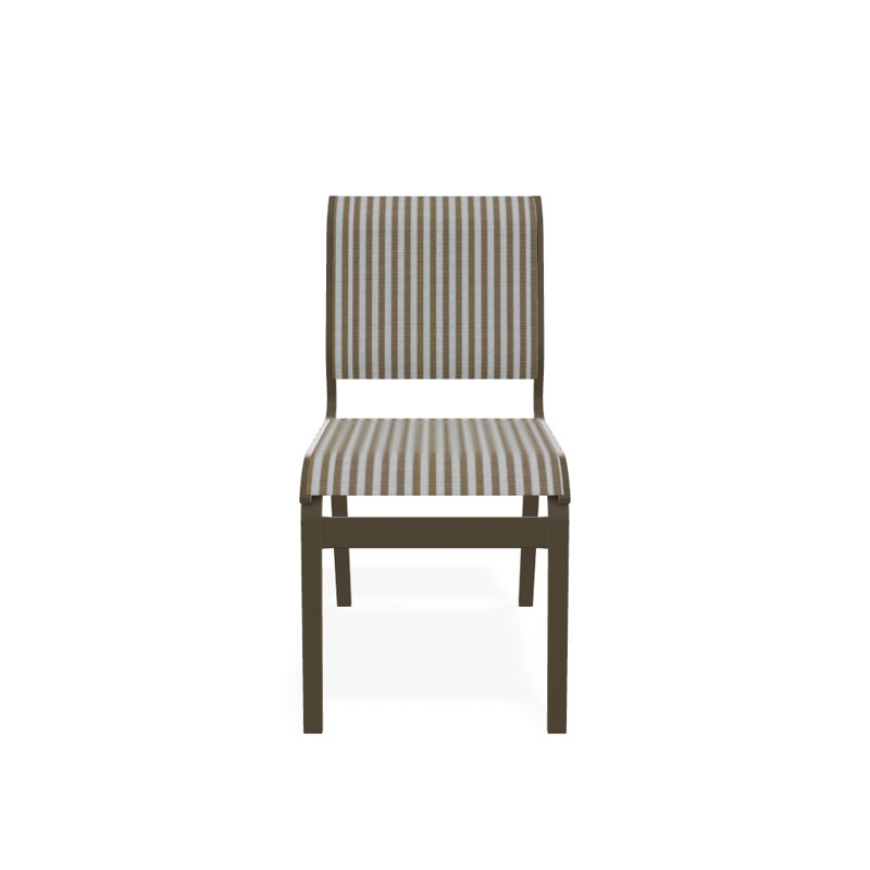 Chaise d'appoint de salle à manger Hiraku, Bois de plage texturé, Brun clair