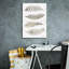  «Feather Quad» par Cindy Jacobs, art mural sur toile, 18 po x 26 po