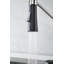 Robinet de cuisine noir mat avec distributeur de savon, poignée simple, douchette rétractable, pour cuisine et lavabo, acier inoxydable | Idée de cadeau