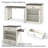 83.1" Kitchen Island With Extendable Table
