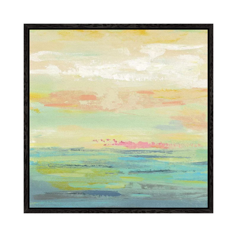 Pink Clouds II by Silvia Vassileva - Gallery-Wrapped Canvas Giclée on Canvas, 45.72 cm H x 45.72 cm W, Black Framed