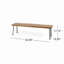 Banc industriel en bois et métal