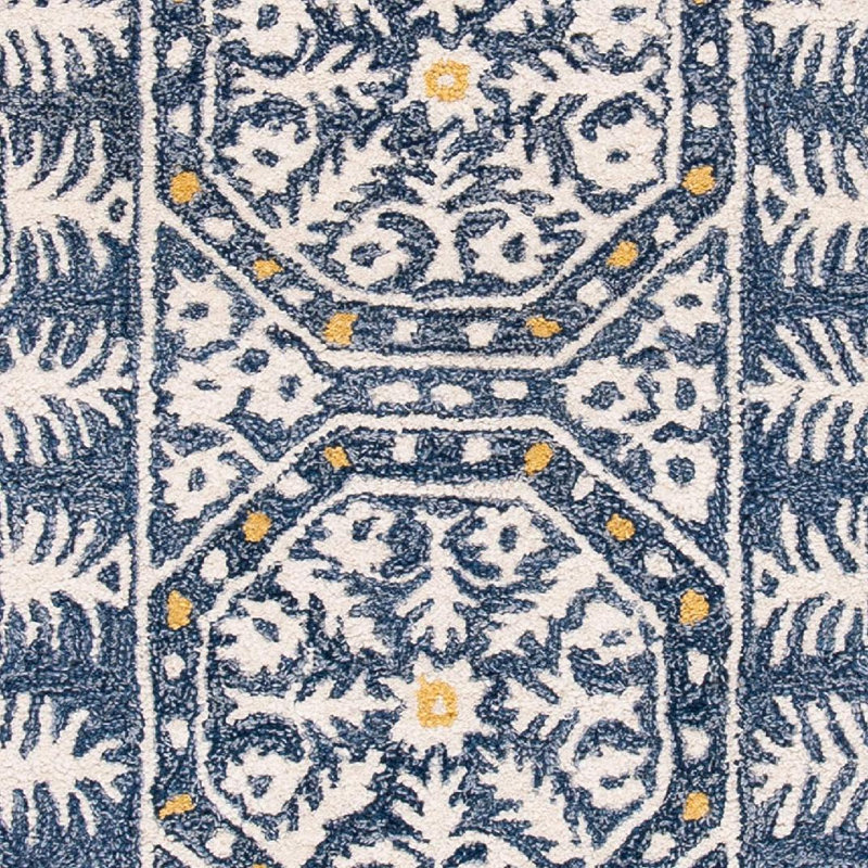Sebrite Hand Tufted Wool And Cotton With Latex Southwestern Rug, Runner 2'3" x 7'