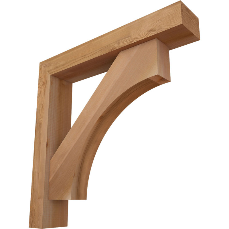 Support Westlake Block avec support décalé, 30 x 30, Cèdre rouge occidental de l 5 1/2 po (lisse)