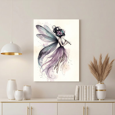 «Gallery Wrap», art mural sur toile pour le salon, la chambre à coucher, le bureau ou le vestibule - décoration murale décorative avec art féerique