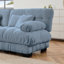 Canapé modulaire 4 places à assise profonde et canapé modulaire, canapé en chenille Canapé rembourré confortable pour salon, appartement, studio, bureau, chenille-375491166-375491160